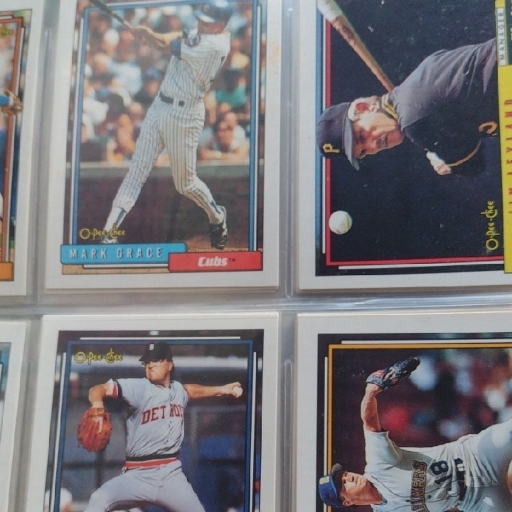 Baseball Trading Cards Set `1992 O-Pee -Chee 1-792 Complete) in Hard Cases Binde